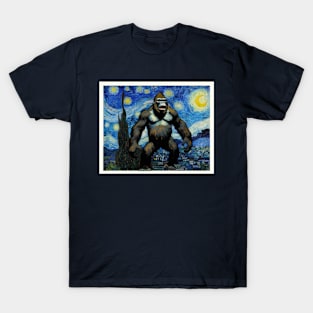 King Kong in a Starry Night T-Shirt